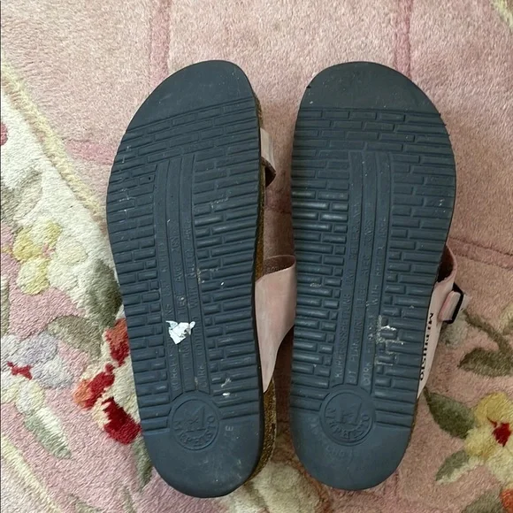 Mephisto Pink Sandals Comfortable Summer Footwear - Picture 6 of 7